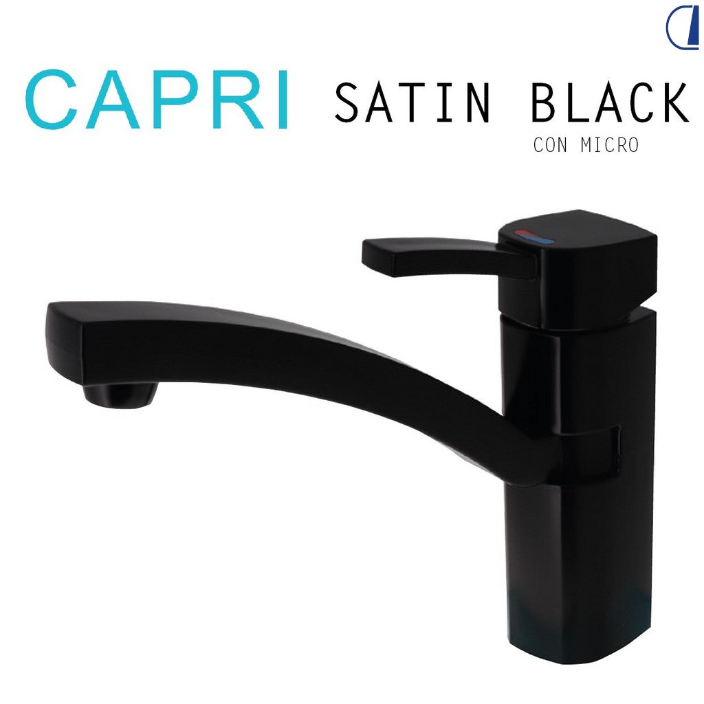 Di-Tec Miscelatore monocomando Capri con interruttore 6A canna girevole