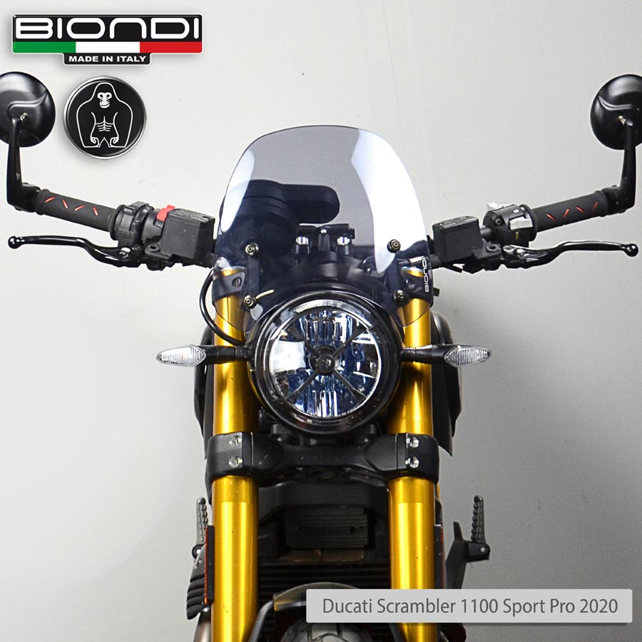 Biondi Cupolino Sport Fumè Chiaro Ducati Scrambler 400/800/1100 - MPN 8010407