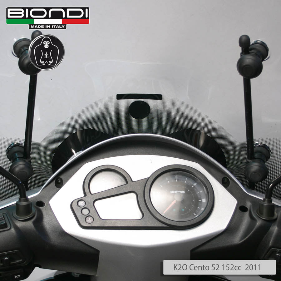 Biondi Kit Attacchi Parabrezza per K2O Cento e Moto Bellini 125-152 cc