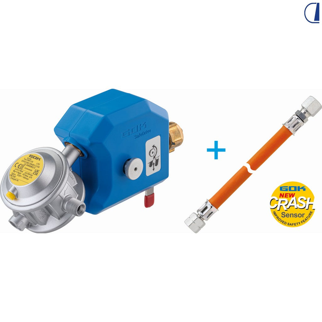 GOK Caramatic Safedrive Regolatore di sicurezza gas 30 mbar per camper