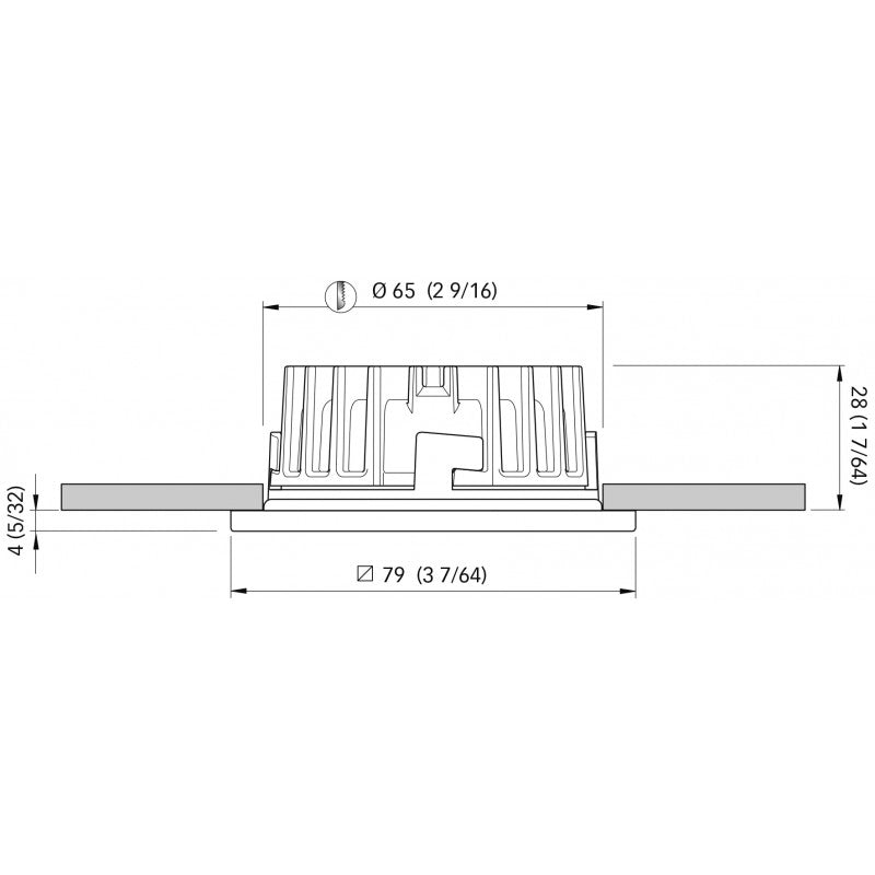Quick Nautical Spotlight for Boats, Recessed, Blake HP FASP3022X01CA00