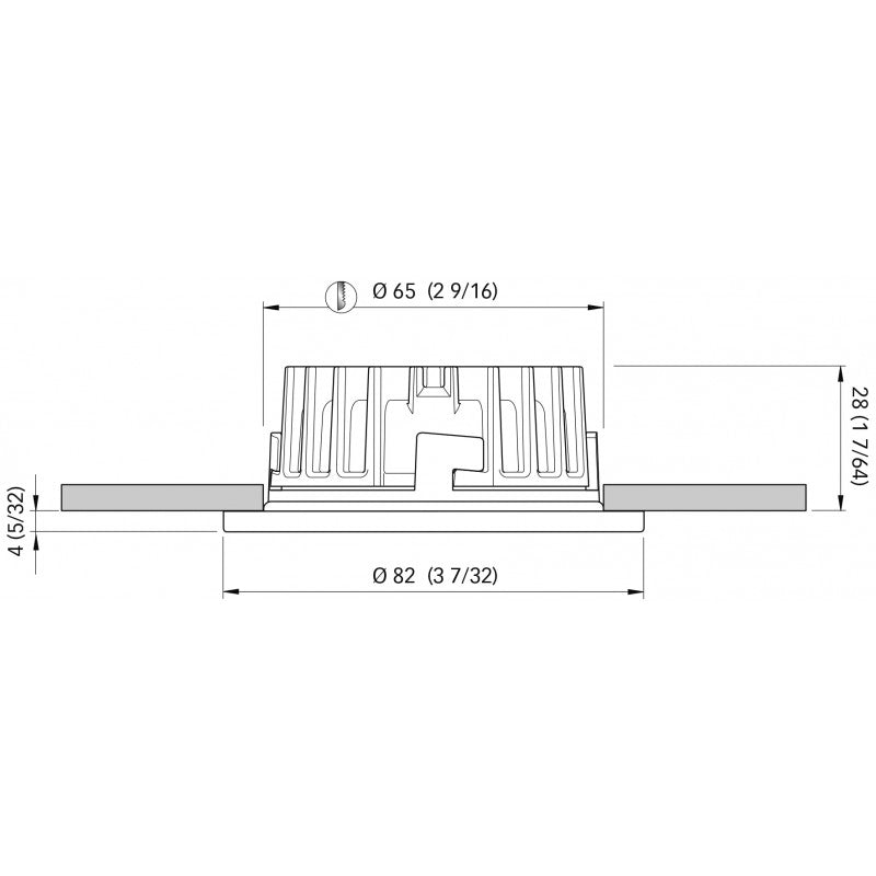 Quick Nautical Spotlight for Recessed Boat Kai HP FASP2982X02CA00