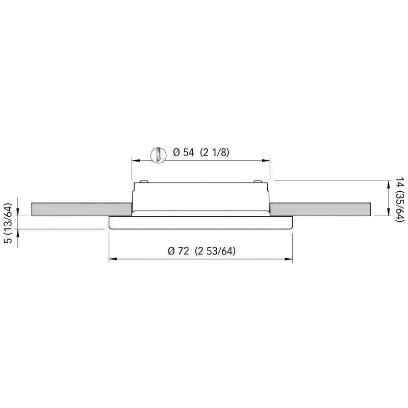 Quick Nautical Spotlight for Boats, Recessed, Ted N FASP3352C02CA00