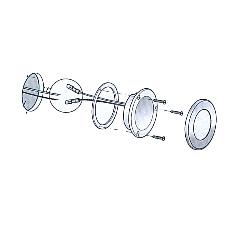 Quick Nautical Boat Spotlight Ted Ct with Touch Switch FASP3422X12CA00