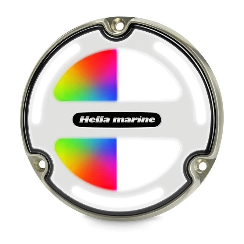 Hella Marine Apelo A3 LED-U-Boot-Leuchte Bronze B/Nautical Blue 2LT 016 830-001