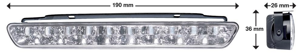 Luces DRL/NSL de anillo con 18 LED homologados