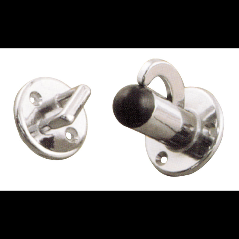 Foresti e Suardi Chromed Brass Door Stop 154A.C