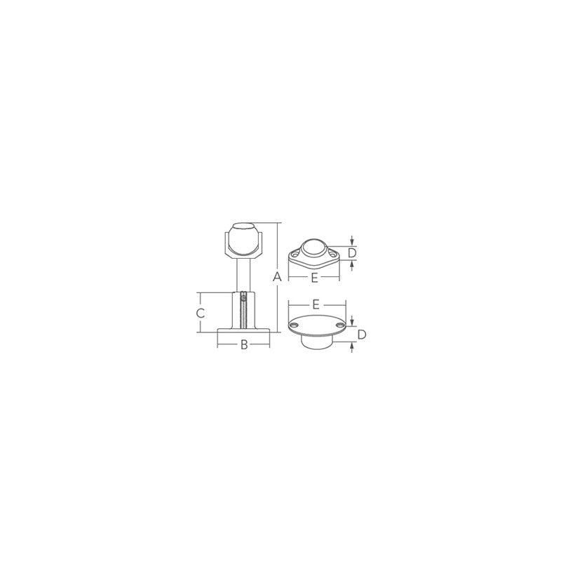 Marine Town Nautica Fermaporte Inox 316 Orientabile 9121382