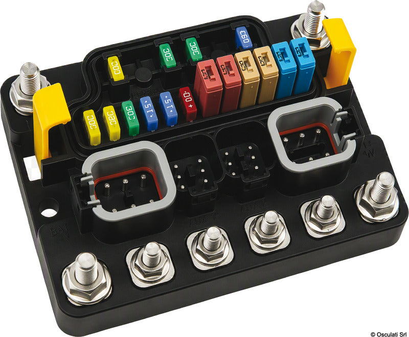 Egis MT Series Blocco Fusibili ATM 12 Posizioni 3+9 con Bus di Terra 250 A