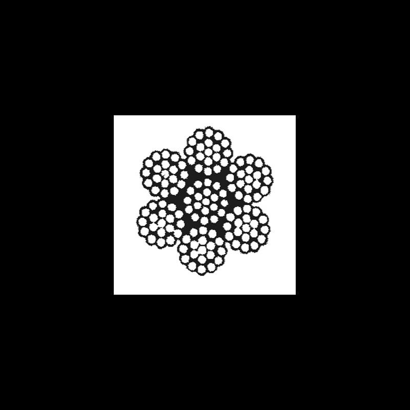 Teci Fune Inox 133 Fili Diametro mm 2 Mt 100 CRONIMO 3 mm 2