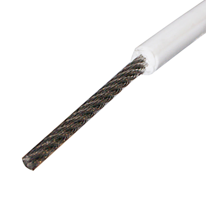 Teci Fune Inox Rivestita Diametro mm 3X6 Mt 100 BIANCA RIVESTITA 3X6