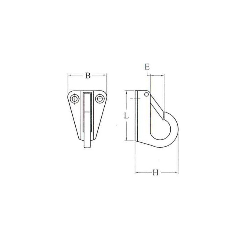 FNI 316 Edelstahl-Plattenöffnungshaken S1522-A0001