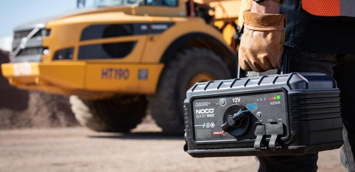 Arrancador de baterÃa de litio NOCO GB500 Boost Max de 12 V/24 V y 6250 A