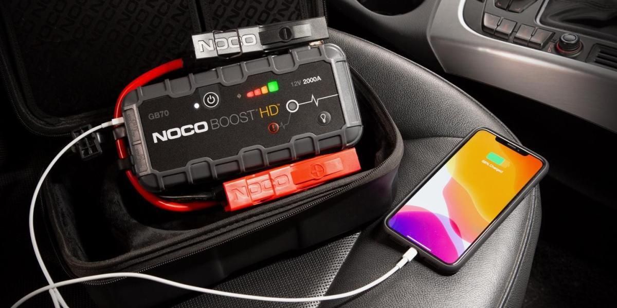 Arrancador de batería de litio NOCO GB70 Boost de 12 V y 2000 A