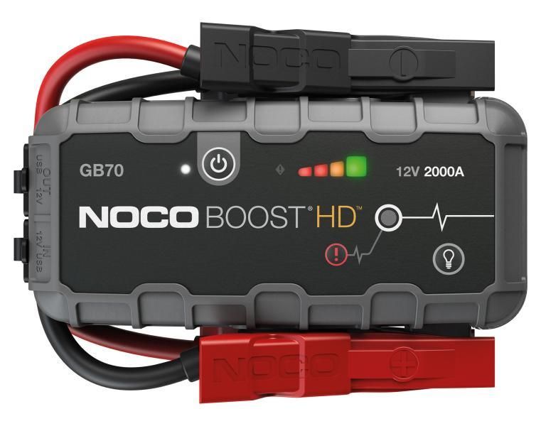 Arrancador de batería de litio NOCO GB70 Boost de 12 V y 2000 A