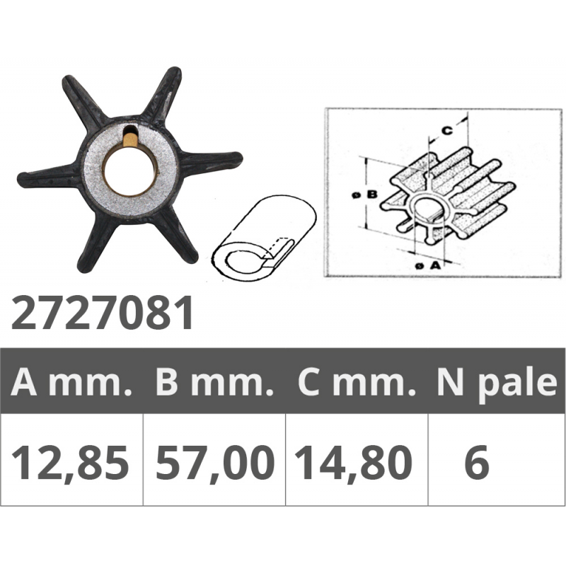 Finnord Impeller Force 2T 9, 9-15 PS 500334