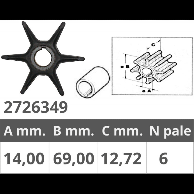 Finnord Girante Evinrude 2T 9.5-10Hp 500349