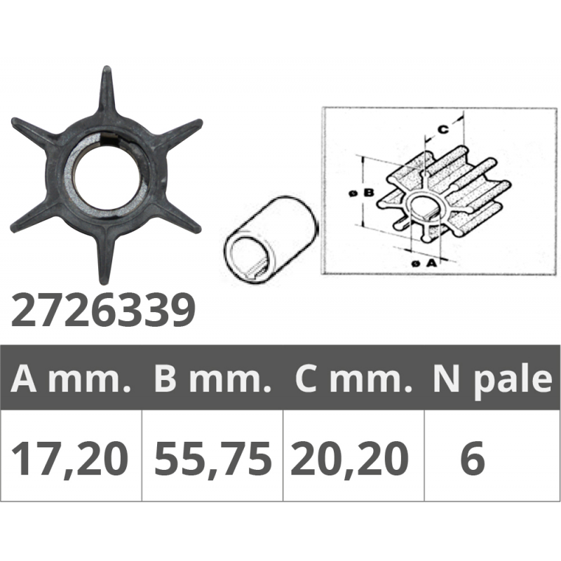 Impulsor Finnord Honda 4T 20, 25, 30Cv 500339
