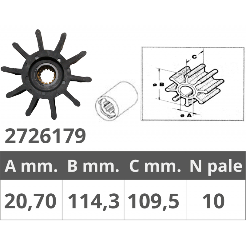 Finnord Sherwood Impeller 22000K 500179.GX