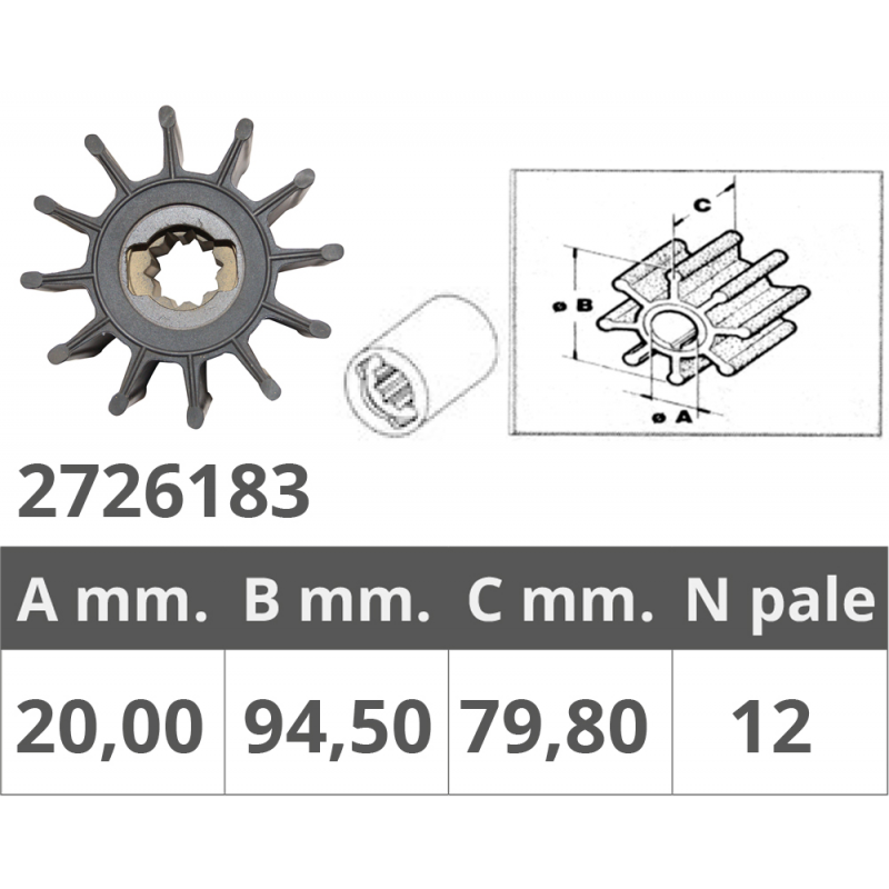 Finnord Sherwood Impeller 26000K 500183.G