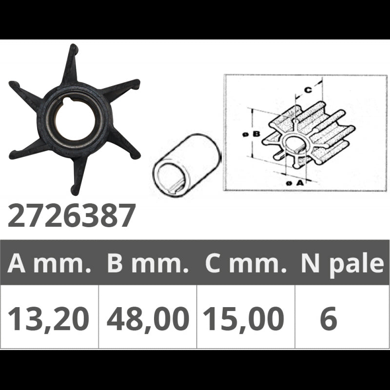 Finnord Selva Impeller Original Ref 8095020 500387