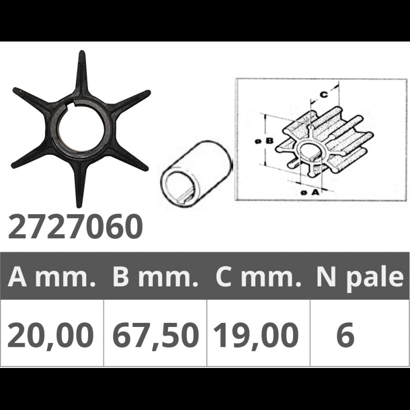Finnord Impeller Suzuki 2T Dt50-60-75-85 500360