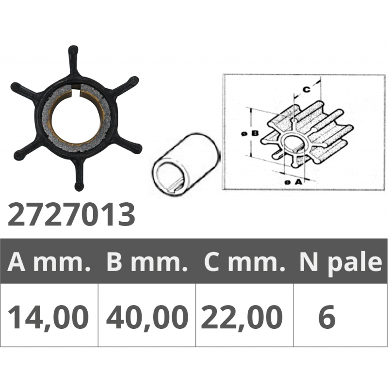 Impulsor Finnord Yamaha-Mariner 2T 6-15 HP 500321