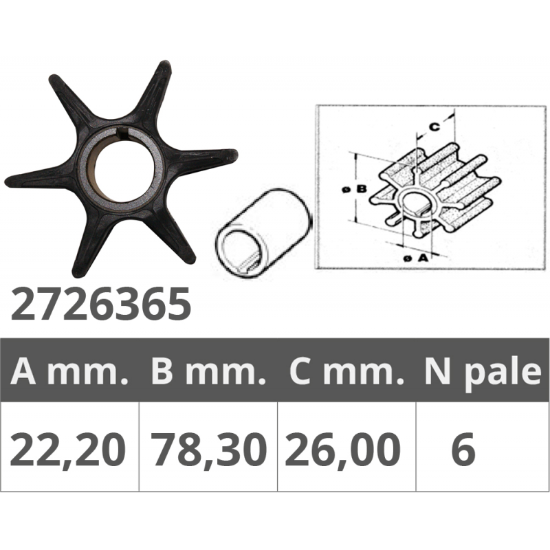 Finnord Impeller Johnson/Evinrude/Suzuki 500365
