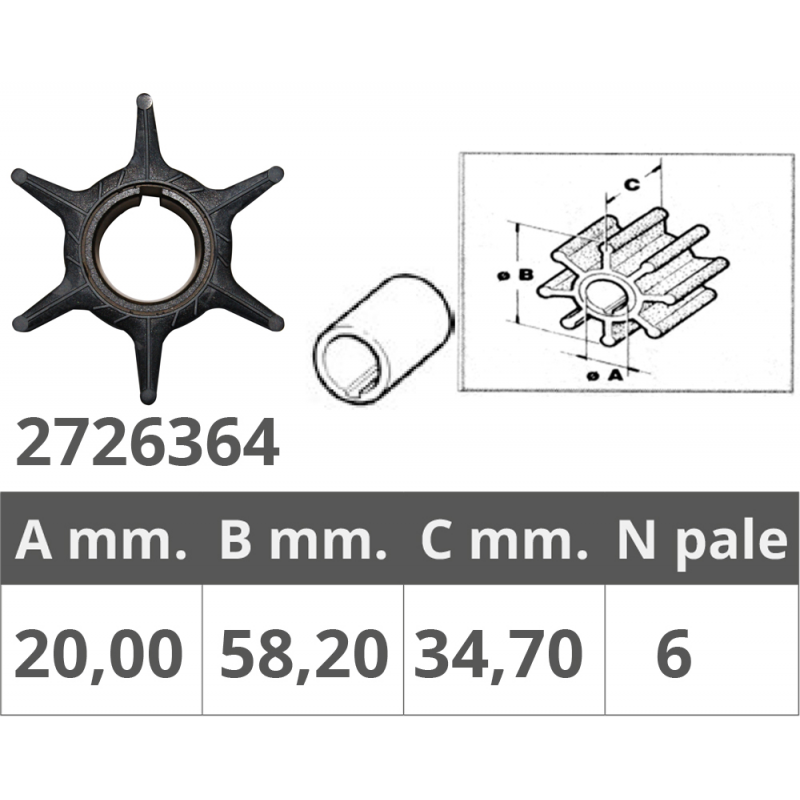Finnord Laufrad Yamaha/Selva 4T 80-100 PS 500364