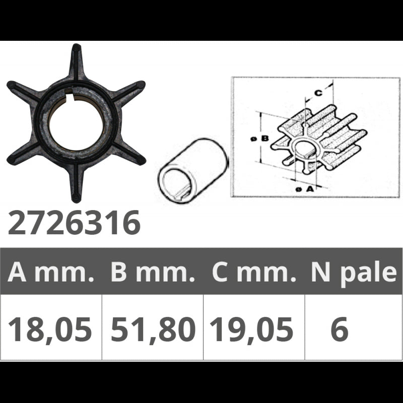 Finnord Impeller Selva 4T 50-60 Hp 500316