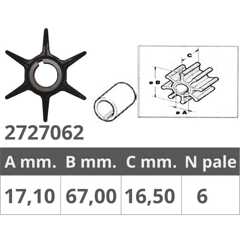 Finnord Laufrad Suzuki 2/4T Dt20-40 Df 25-50 500362.G