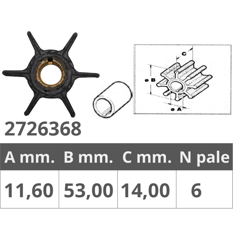 Impulsor Finnord Yamaha/Selva 4T 6-8 Hp 500368