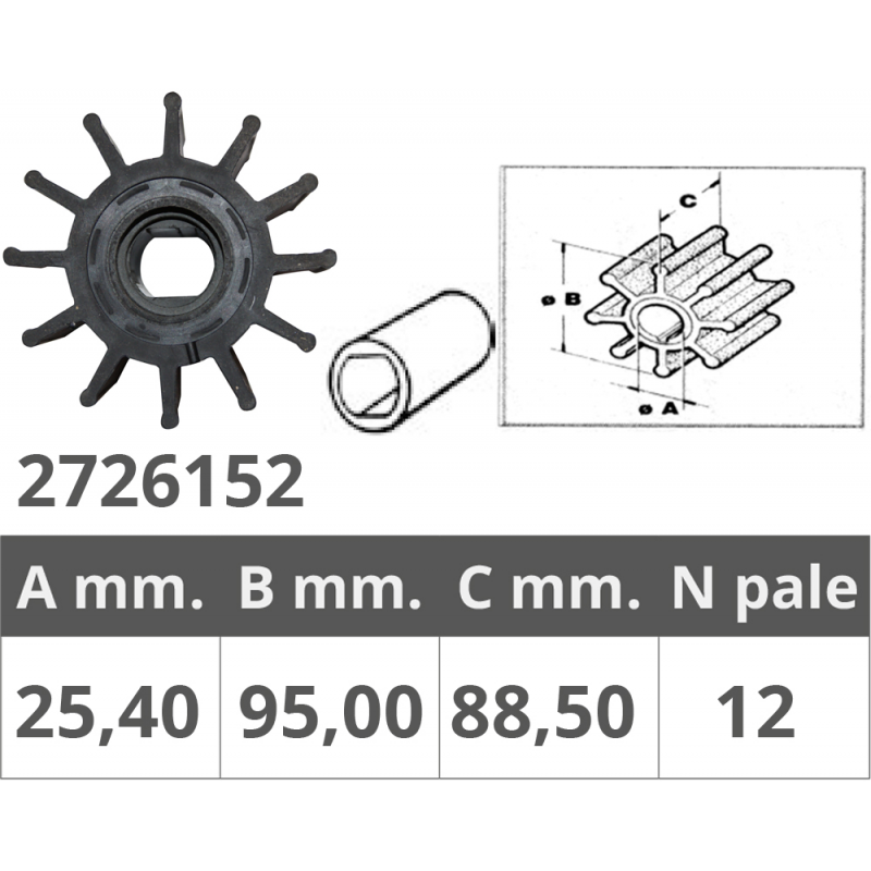Impulsor Finnord Jabsco 17370-001 500152