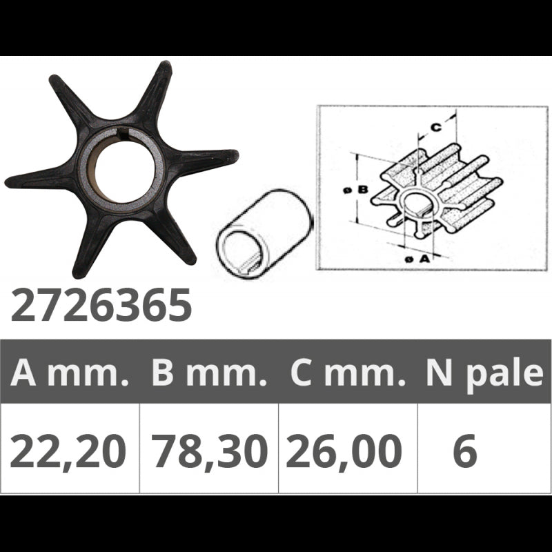 Finnord Impeller Johnson/Evinrude/Suzuki 500365