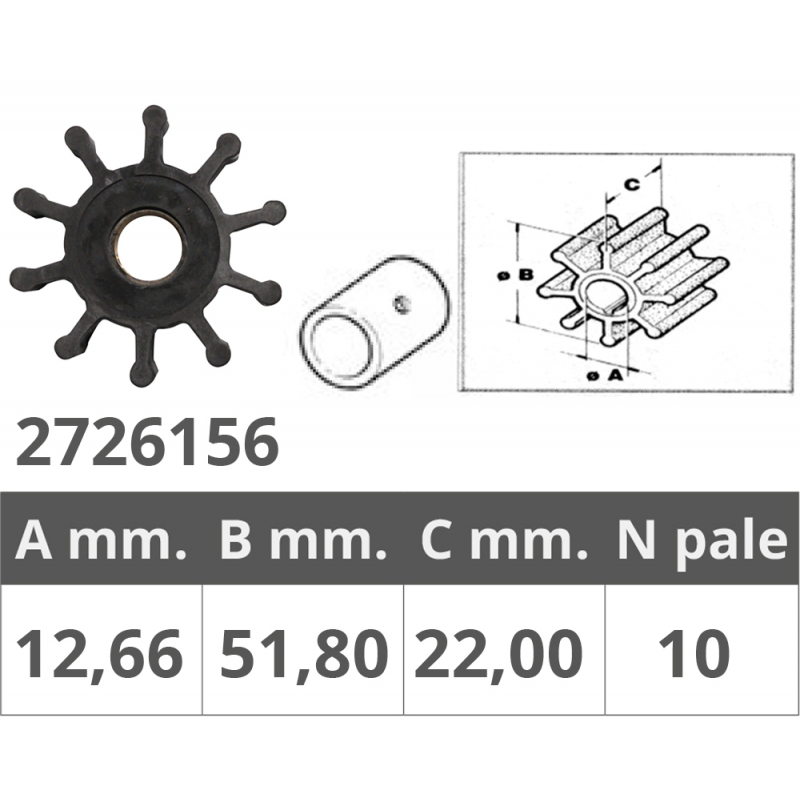 Impulsor Finnord Jabsco 18673-0001 500156.GX