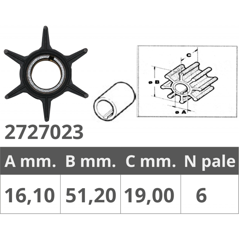 Finnord Laufrad Yamaha-Selva 2/4T 20-50 PS 500385.G