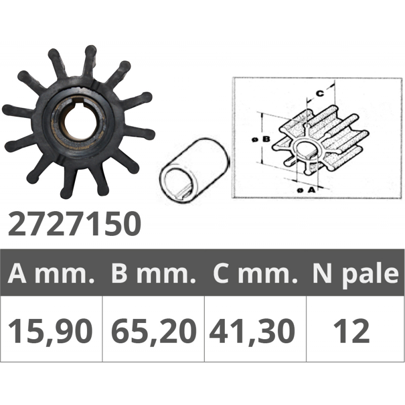 Impulsor Finnord Jabsco 18948-Sherw 10615K 500120.GT