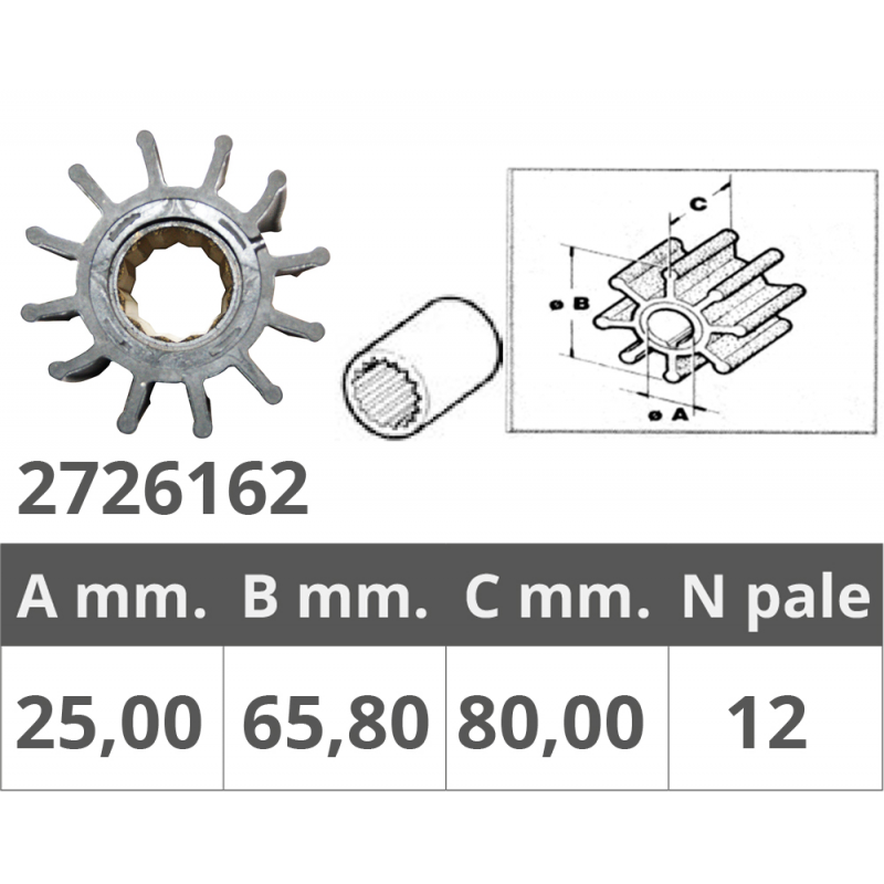 Finnord Johnson Impeller 09-821B 500162.G