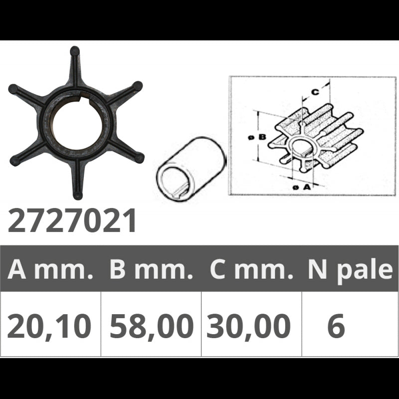Impulsor Finnord Yamaha 2T 75-85-90 Hp 500323
