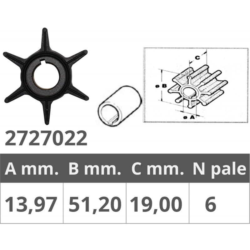 Finnord Girante Yamaha 2T 20-25 Hp 500384