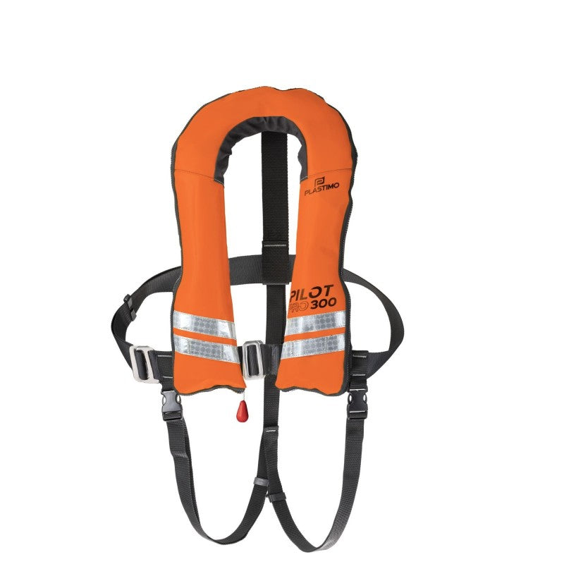 Giubbotto Automatico Pilot Pro 300 Arancione con Imbracatura Inguinale
