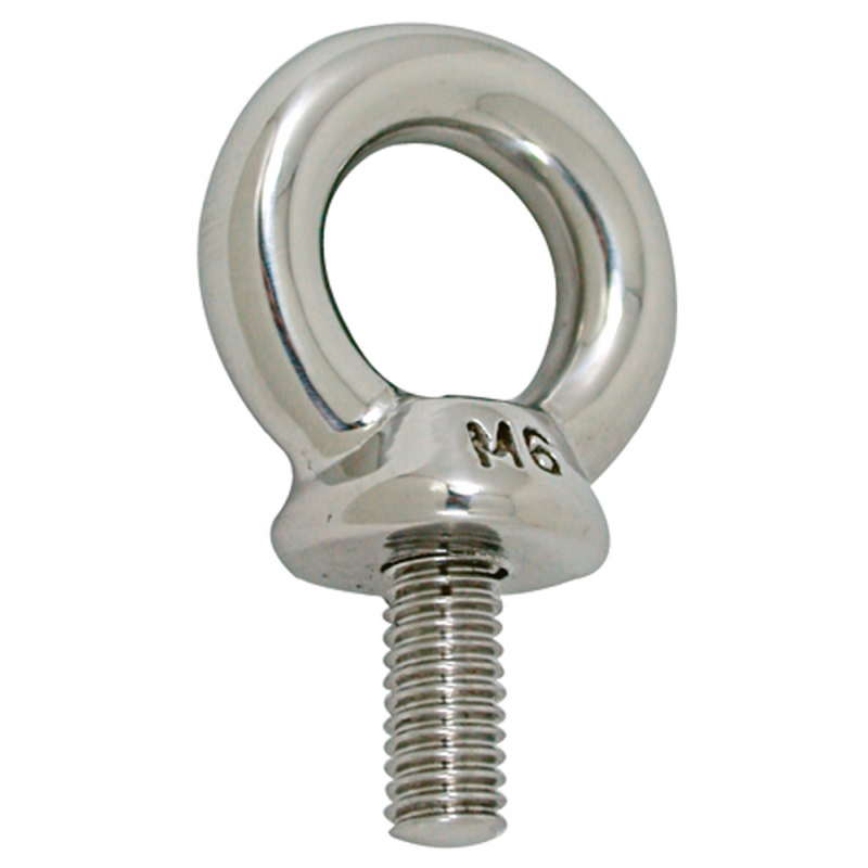 Tornillo de ojo macho FNI de acero inoxidable 316 de 6 mm de diámetro S0580-A0006