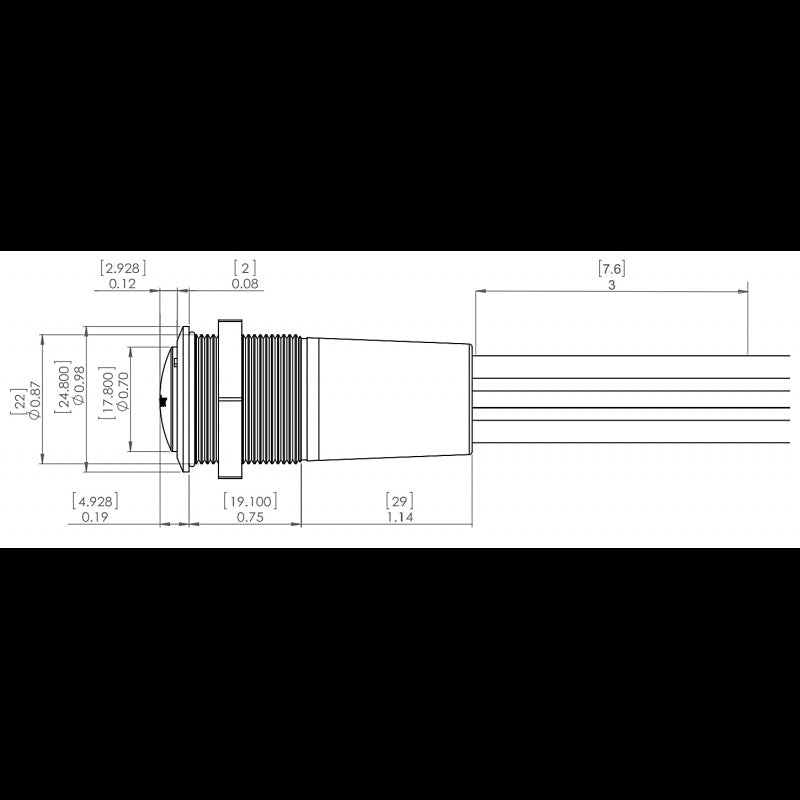Blue Sea Interruttore a Led Blu-Rosso Off-On 4180-BSS