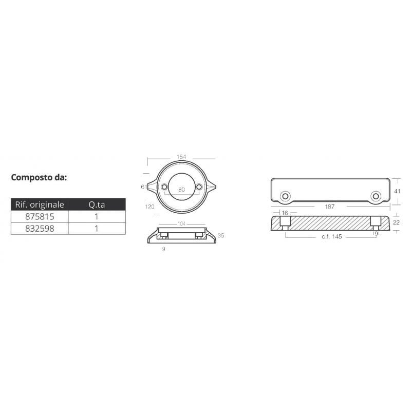 Tecnoseal Kit Alluminio Volvo 280 KITVOLVO280/AL