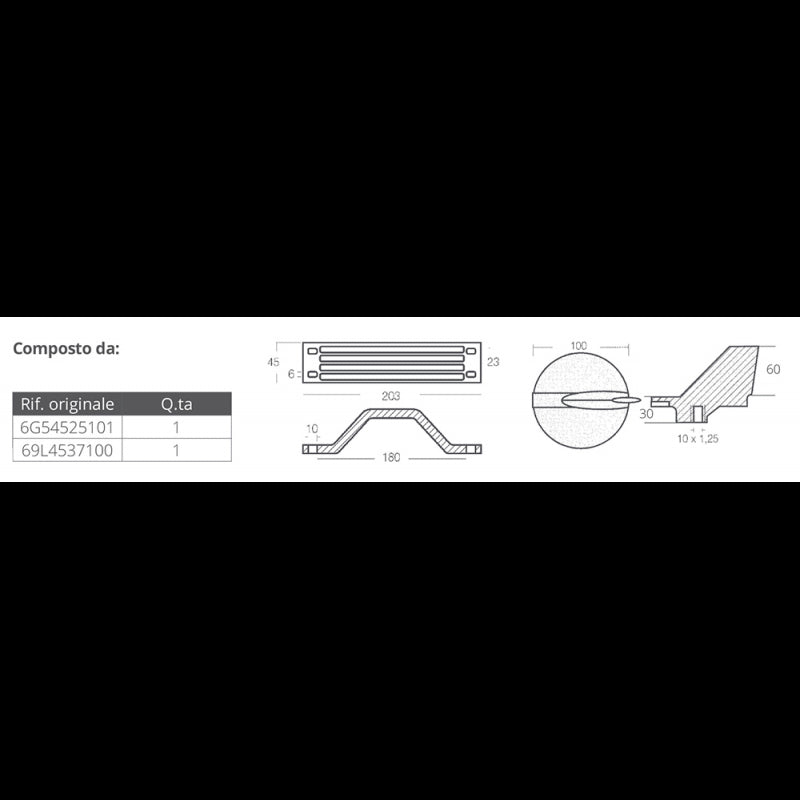 Tecnoseal Aluminium-Kit Yamaha 200-300 PS KITYAMAHA200-300-AL