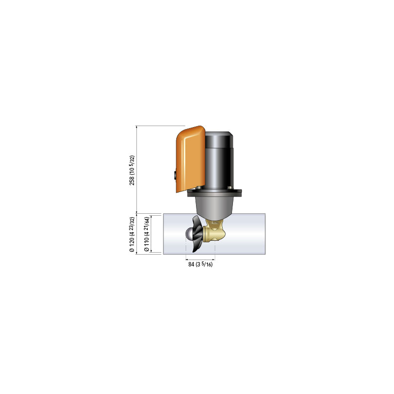 Quick Kit Completo Elica Di Prua Manovra Btq 110-25 FGBT11025120K02