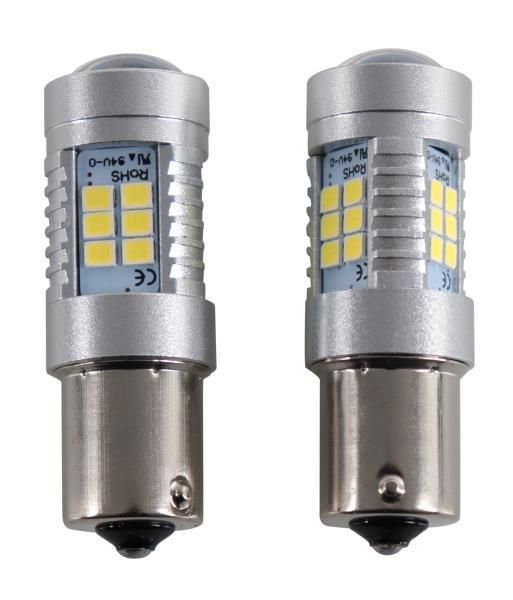 Bombillas Bra Racing 21 LED + Lente P21W 12-24V 30W