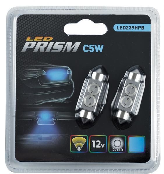 Bombillas LED de anillo 12V C5W Prisma Azul