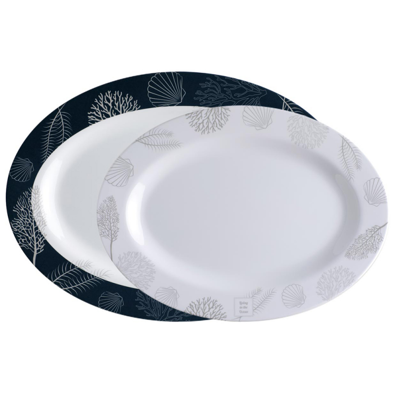 Marine Business Nautica Living Series Ovale Tabletts - 2 Stück 18009