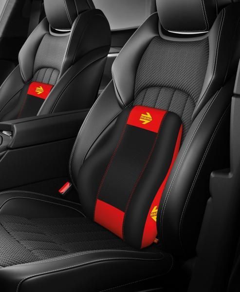 Soporte lumbar Momo Ergon negro/rojo